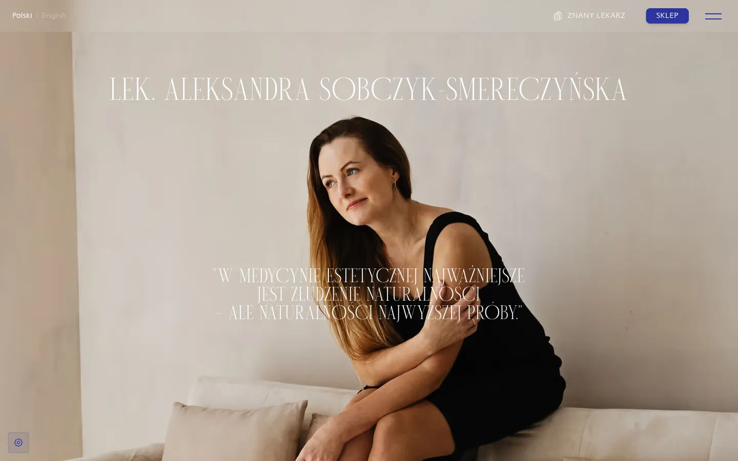 Zrzut ekranu strony doktoraleksandra.pl